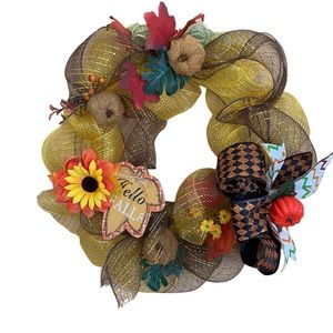 front door deco mesh